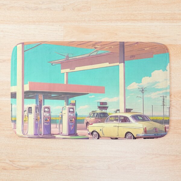 Item preview, gas station designed and sold by fleurdesignart.