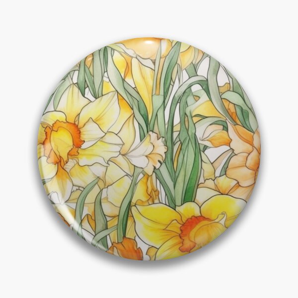Artikelvorschau, Daffodil Illustrations Seamless Pattern entworfen und verkauft von sandy3105.