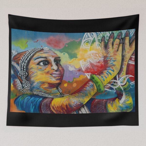 Item preview, Little India Mural  designed and sold by TravellingFatmn.