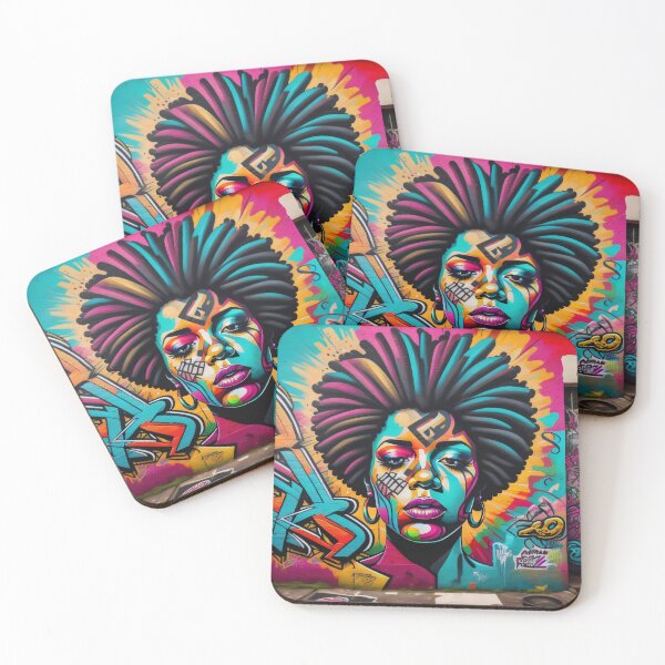 Item preview, MIA GRAFFITI WOMAN NEON #1 designed and sold by Design by Miiaarts.
