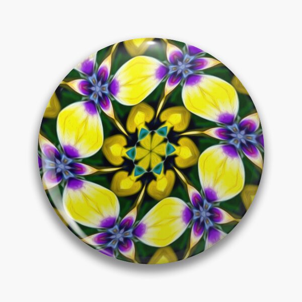 Item preview, Yellow and Purple Daisy Pattern designed and sold by Patternflower.