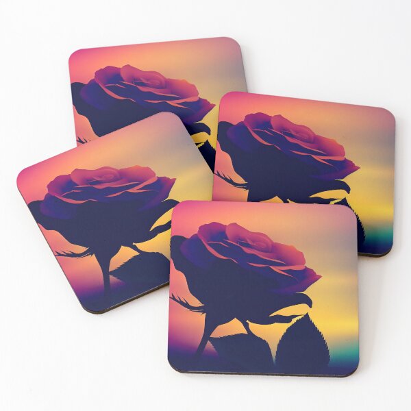 Item preview, Beautiful rose design with vibrant colourful sky designed and sold by alexgoswami.