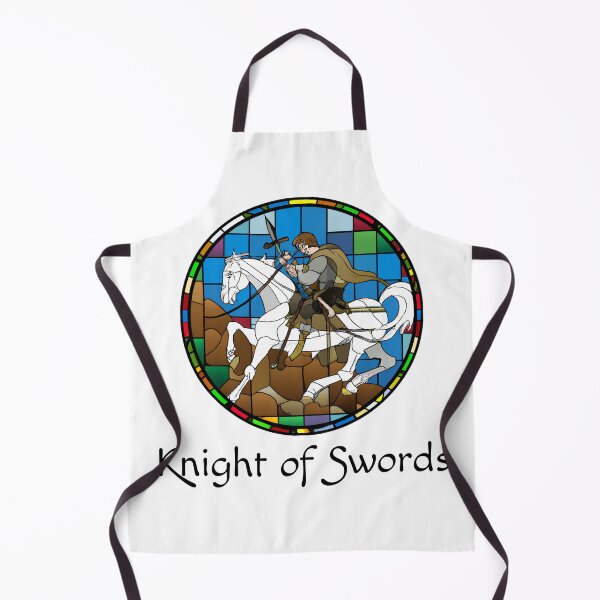 Item preview, Minor Arcana Knight of Swords - Stained Glass Design for T-shirt, stickers and other accessories designed and sold by Pixel Waite.