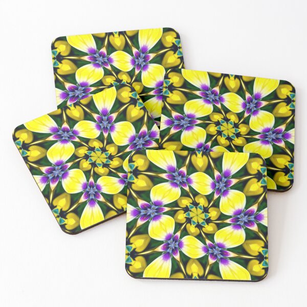 Item preview, Yellow and Purple Daisy Pattern designed and sold by Patternflower.