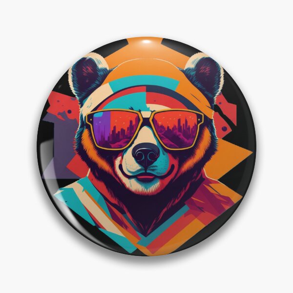 Item preview, Sunny Vibes: A Cool Bear Rocking Sunglasses designed and sold by hudaG.