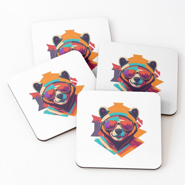 Item preview, Sunny Vibes: A Cool Bear Rocking Sunglasses designed and sold by hudaG.
