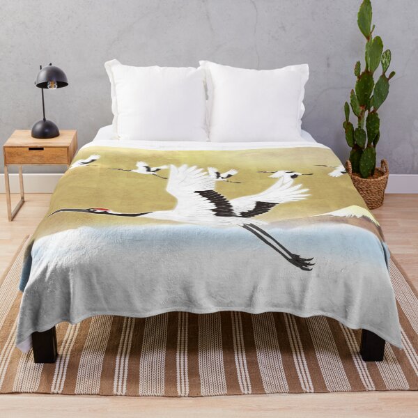 Item preview, Red Crowned Cranes - Japanese Painting - Bird Wildlife  designed and sold by jamesgibbon.