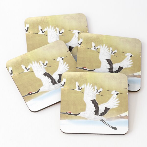 Item preview, Red Crowned Cranes - Japanese Painting - Bird Wildlife  designed and sold by jamesgibbon.