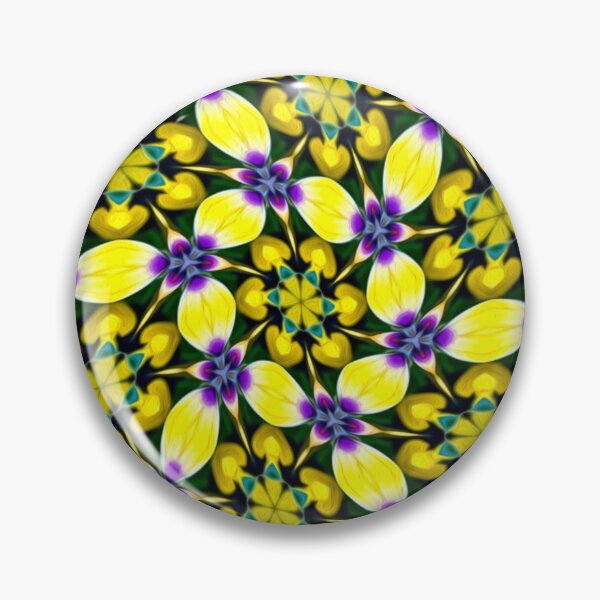 Item preview, Yellow and Purple Daisy Pattern designed and sold by Patternflower.