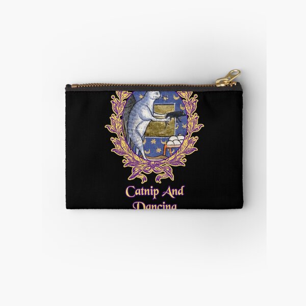 Item preview, 'Catnip And Dancing' Goofy Cat Offering Mouse - Medieval Designs Collection designed and sold by Ridiculam Toga.