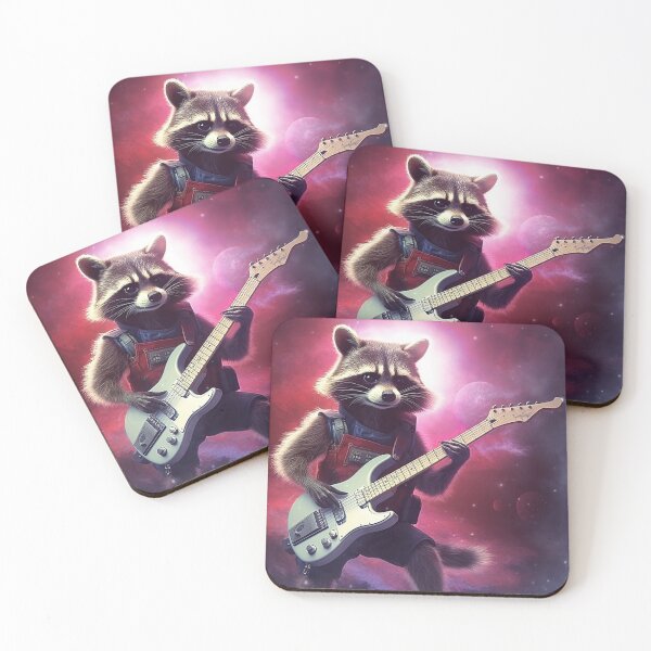 Item preview, Little Racoon Playing Bass At The Galaxy designed and sold by kailenbetterson.