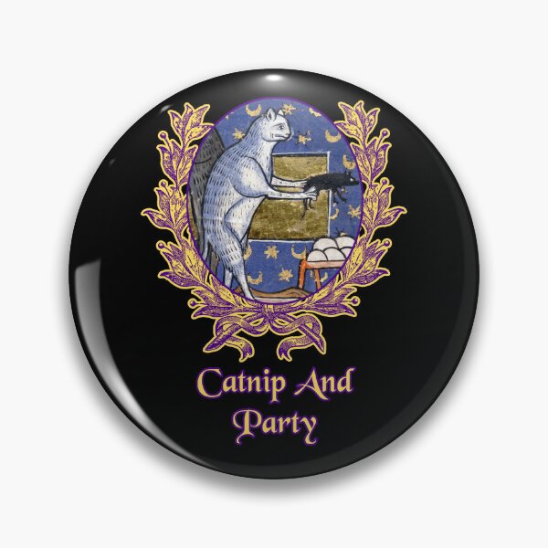 Item preview, 'Catnip And Party' Goofy Cat Offering Mouse - Medieval Designs Collection designed and sold by Ridiculam Toga.