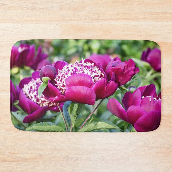 Item preview, Beautiful Deep Magenta Peonies in Late May designed and sold by SeaChangeDesign.