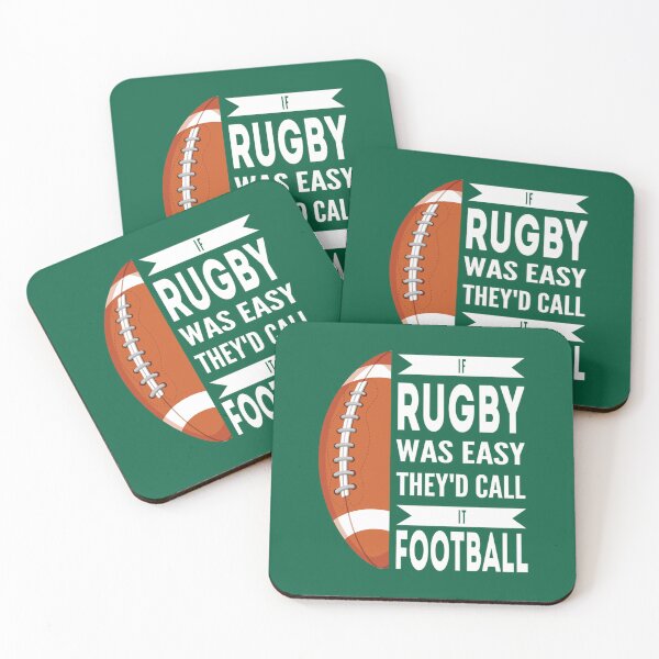 Item preview, Funny Rugby Quote,If Rugby Was Easy They_D Call It Football Design, Cool rugby football Lovers Essen designed and sold by outofthesewer.