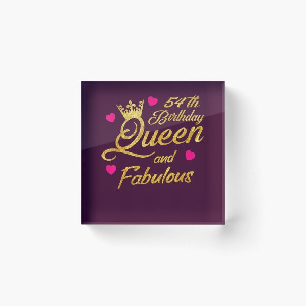 Item preview, 54th Birthday Squad Queen and Fabulous B-Day 	 	 	 	 designed and sold by jgzpmvitg44.