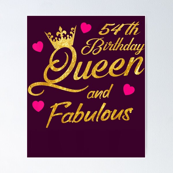 Item preview, 54th Birthday Squad Queen and Fabulous B-Day 	 	 	 	 designed and sold by jgzpmvitg44.