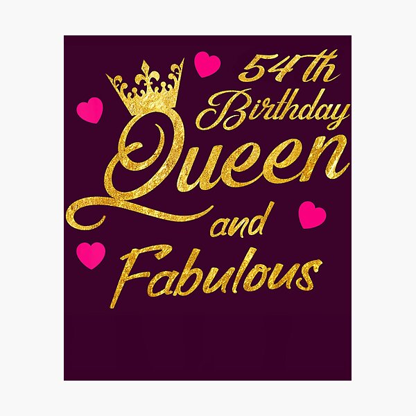 Item preview, 54th Birthday Squad Queen and Fabulous B-Day 	 	 	 	 designed and sold by jgzpmvitg44.