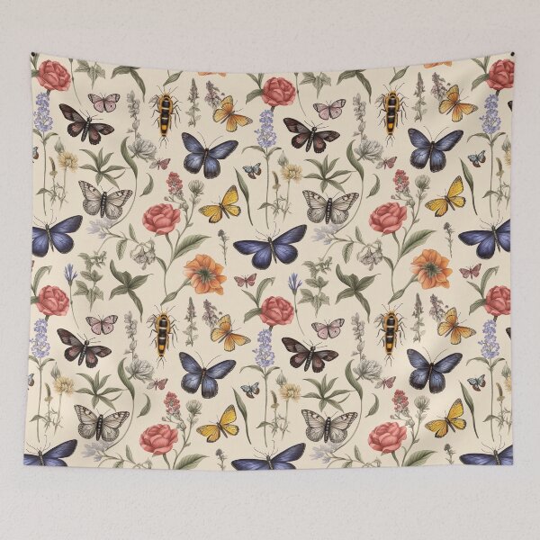 Item preview, Butterflies, Flowers, Botanic Garden designed and sold by Hibiskusmond.