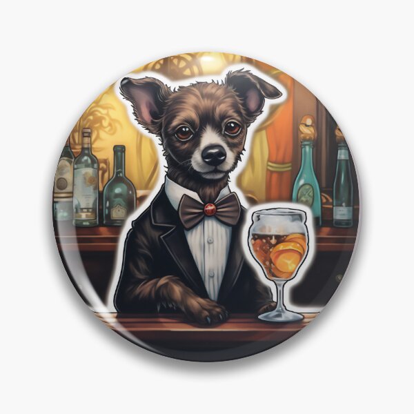 Item preview, Bartender Dog designed and sold by CrittersHub.