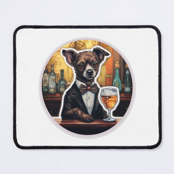 Item preview, Bartender Dog designed and sold by CrittersHub.