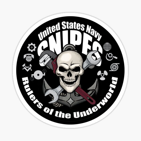 US Navy Snipes (Color) Round Sticker Sticker