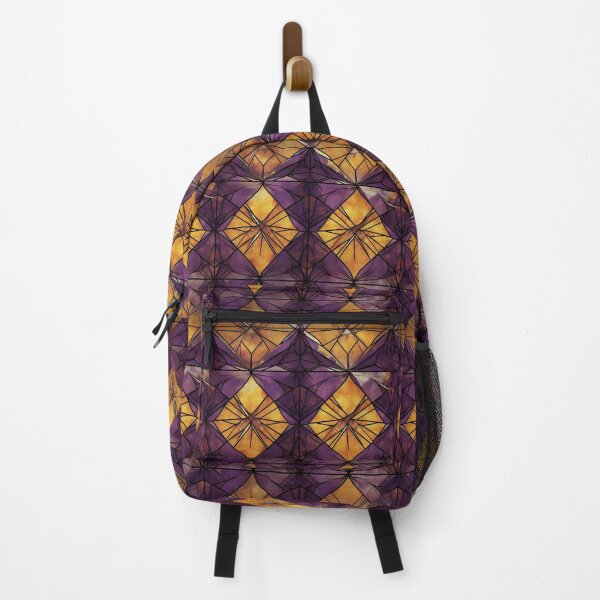 Item preview, Dark Purple Golden Stained Glass Pattern designed and sold by Sturdust.