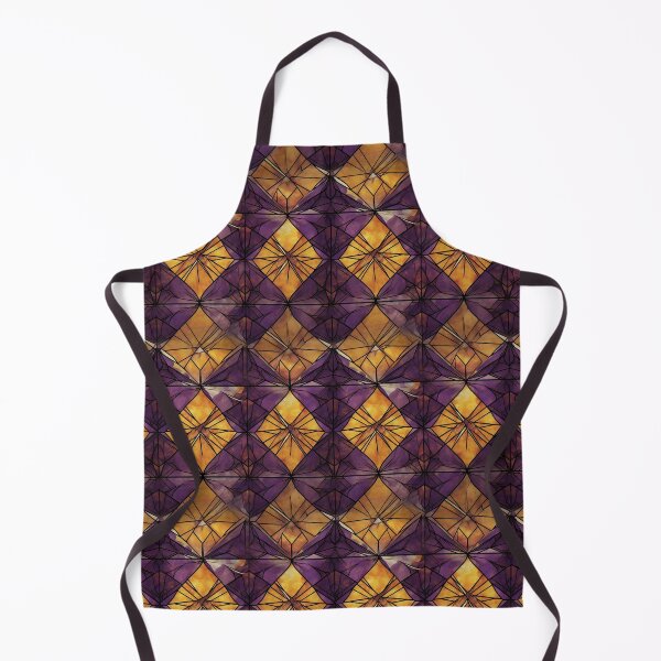 Item preview, Dark Purple Golden Stained Glass Pattern designed and sold by Sturdust.