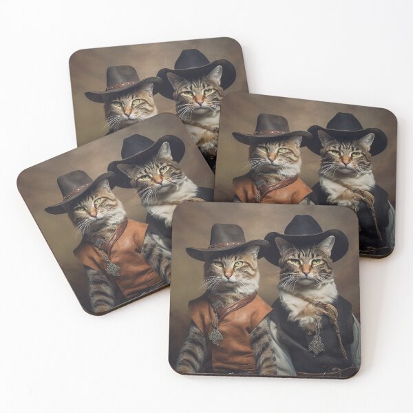 Item preview, Vintage Cat Couple Rides Again designed and sold by sabellawaleen.