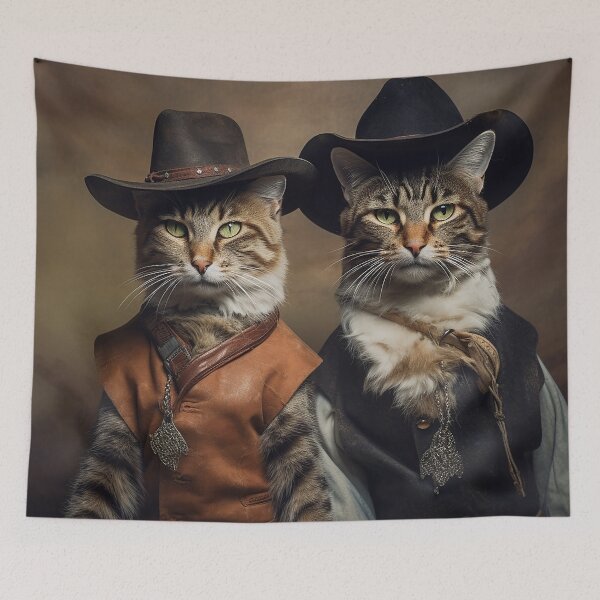 Item preview, Vintage Cat Couple Rides Again designed and sold by sabellawaleen.
