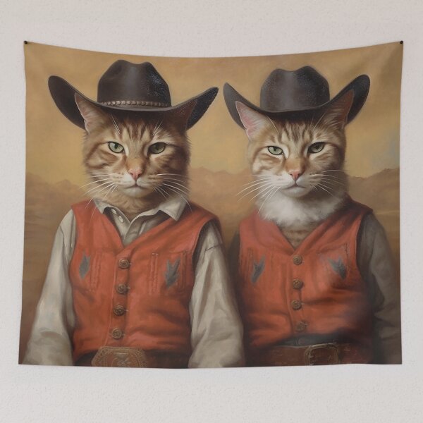 Item preview, Old-Time Romance in Cowboy Hats designed and sold by sabellawaleen.
