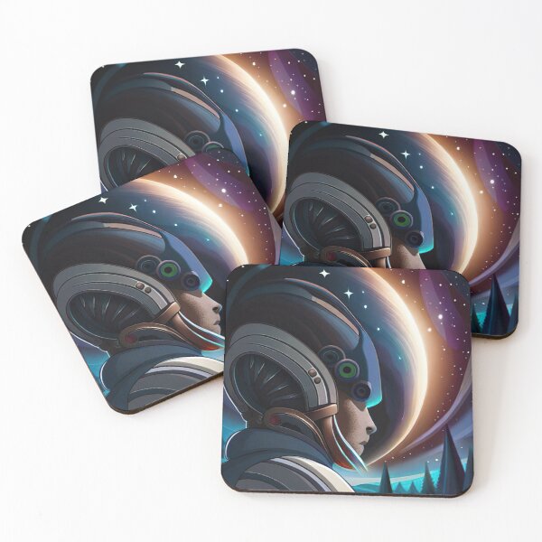 Item preview, Futuristic Background: Futuristic Astronaut Decals/Skins designed and sold by SolarLove1.