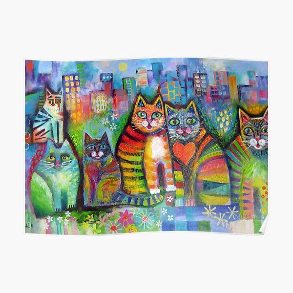 Urban Cats Poster