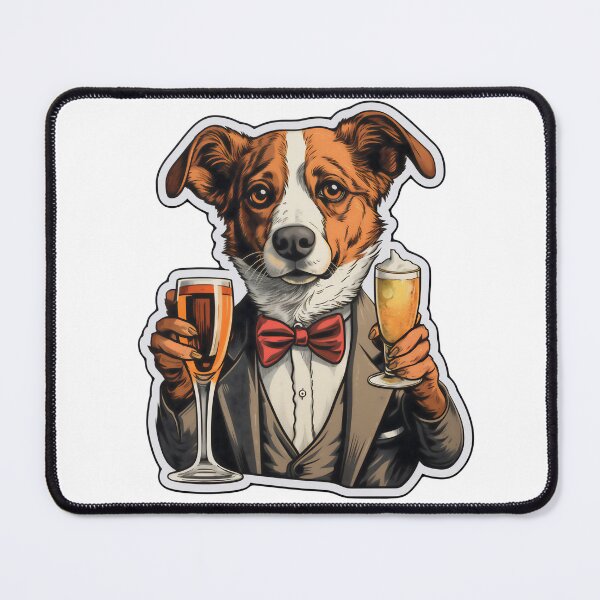Item preview, Bartender Dog designed and sold by CrittersHub.
