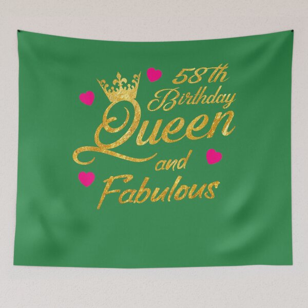 Item preview, 58th Birthday Squad Queen and Fabulous B-Day 	 	 	 	 designed and sold by miwqqjpnvh69.