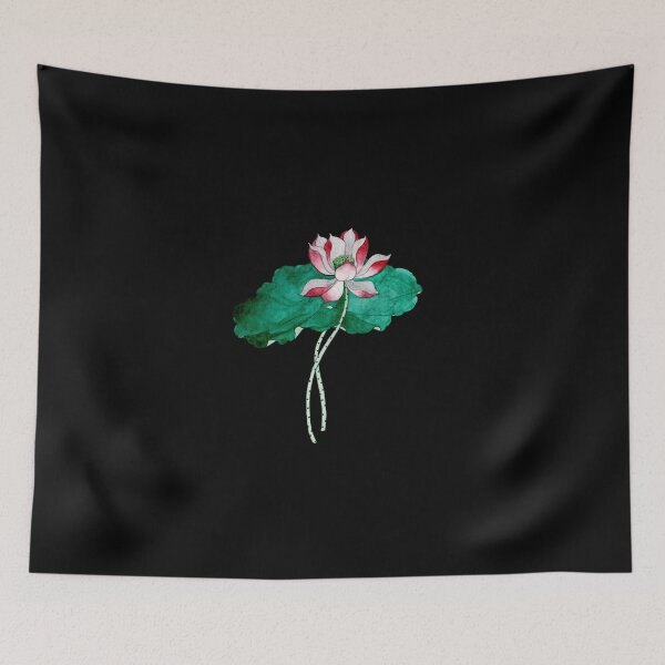 Item preview, Pink Lotus Flower and Leaf designed and sold by mooonhannah.