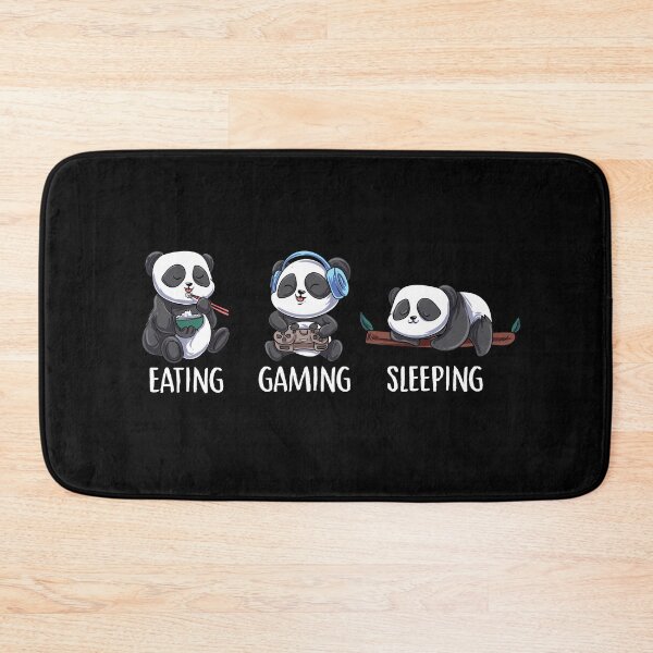 Item preview, Eating Gaming Panda Cute Panda bear Kawaii Gamer  designed and sold by Pubi.