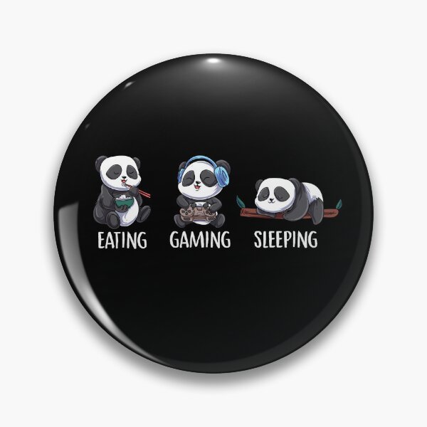 Item preview, Eating Gaming Panda Cute Panda bear Kawaii Gamer  designed and sold by Pubi.