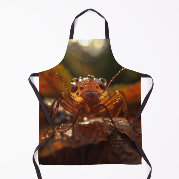 Item preview, Dewy Warrior: A Close-up Encounter with an Army Ant on an Autumn Leaf designed and sold by luvablelifeform.
