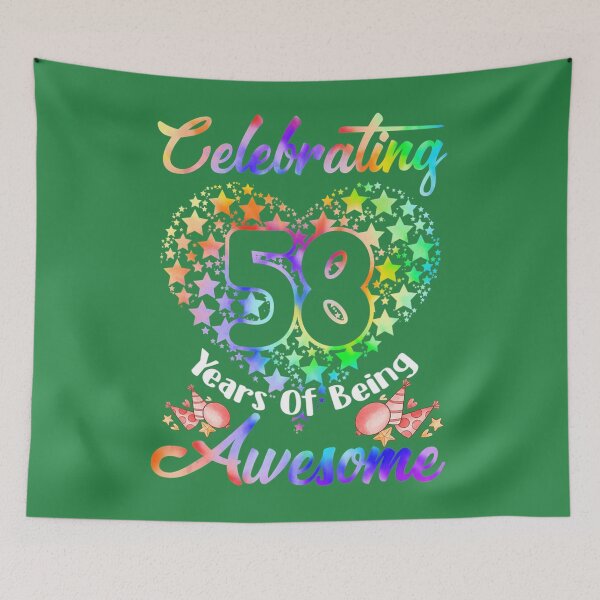 Item preview, 58th Birthday Tie Dye 58 Years old Birthday Awesome Lover 	 	 designed and sold by miwqqjpnvh69.