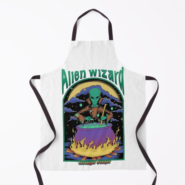 Item preview, Alien Wizard with Cauldron, Stanger Danger designed and sold by ToffieDesign.