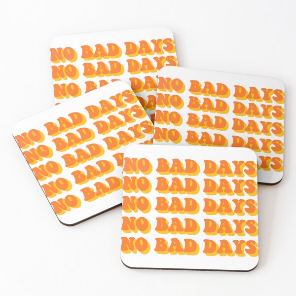 Item preview, NO BAD DAYS ORANGE YELLOW designed and sold by roofrias.