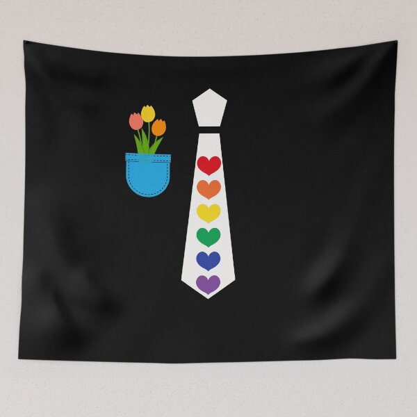 Item preview, Cute rainbow hearts funny tie costume tulips lover rainbow costume designed and sold by Artstastic.