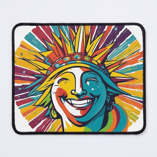 Item preview, Smiling Statue of liberty designed and sold by creativepankaj.