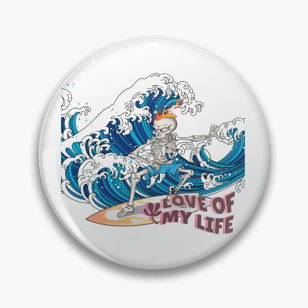 Item preview, Skeleton Surfer Love of my Life designed and sold by NoWokeWear.
