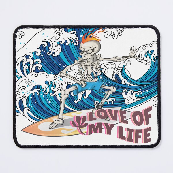 Item preview, Skeleton Surfer Love of my Life designed and sold by NoWokeWear.