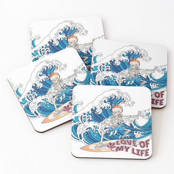 Item preview, Skeleton Surfer Love of my Life designed and sold by NoWokeWear.