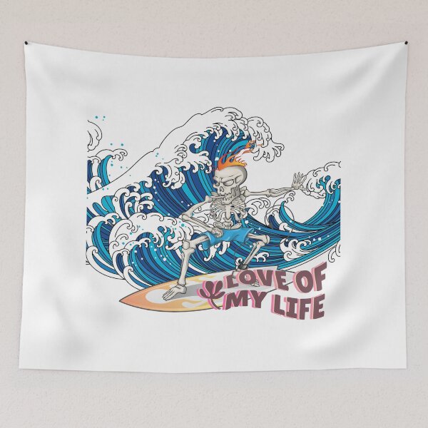 Item preview, Skeleton Surfer Love of my Life designed and sold by NoWokeWear.