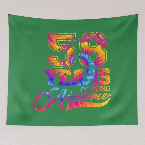 Item preview, 58th Birthday Tie Dye 58 Years old Birthday Awesome Party 	 	 designed and sold by miwqqjpnvh69.