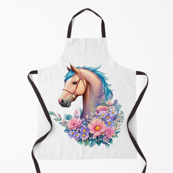 Item preview, Beautiful Flowers Horses Artwork Pony designed and sold by LuminOrb.