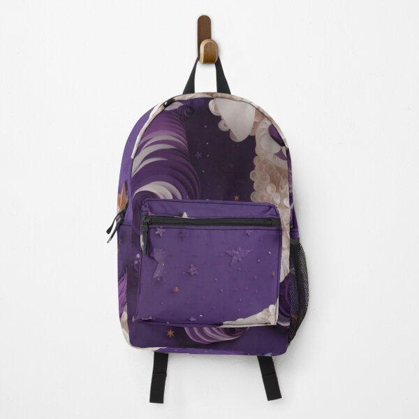 Artikelvorschau, Cute white dog on a purple background with stars and confetti entworfen und verkauft von aiphotosart.